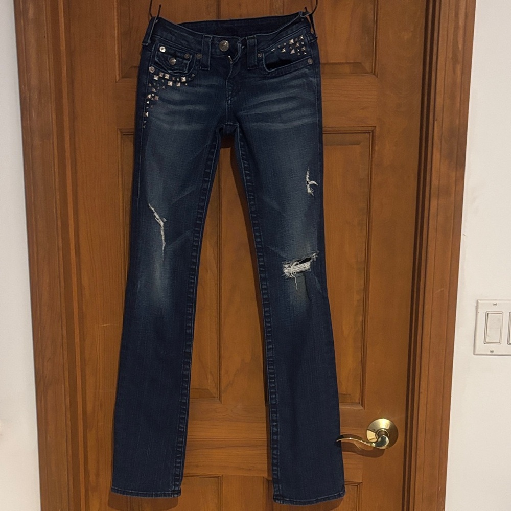 True Religion Dark Blue Boot Cut Jeans